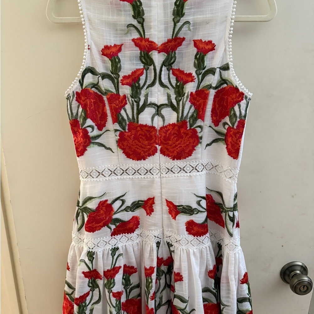 Alexis Floral Embroidered Sleeveless Dress Size M in great condition. - Picture 2 of 5